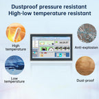 15.6-Inch Industrial Embedded Panel PC, Ratio 16:9 Multi-Touchscreen-Monitor,Industrial Touch Screen Panel Computer,WiFi & Built-in Speakers,IP65 Front,Win 10 I5 RAM 8G+256G SSD
