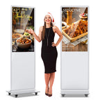 MWE 55 Inch 4K Touchscreen Kiosk, Indoor Floor Standing Digital Signage Displays, Advertising Display LCD Totem, Interactive Display Poster Android System with Auto Media Player