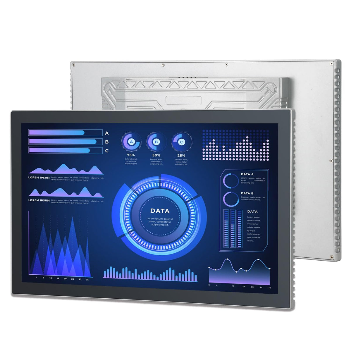10.4" Industrial Touch Panel PC, Ratio 4:3 Multi-Touchscreen-Monitor,Wall Mounted Touch Screen Panel Computer,WiFi & Built-in Speakers,IP65 Front,Win 10 I5 RAM 8G+256G SSD