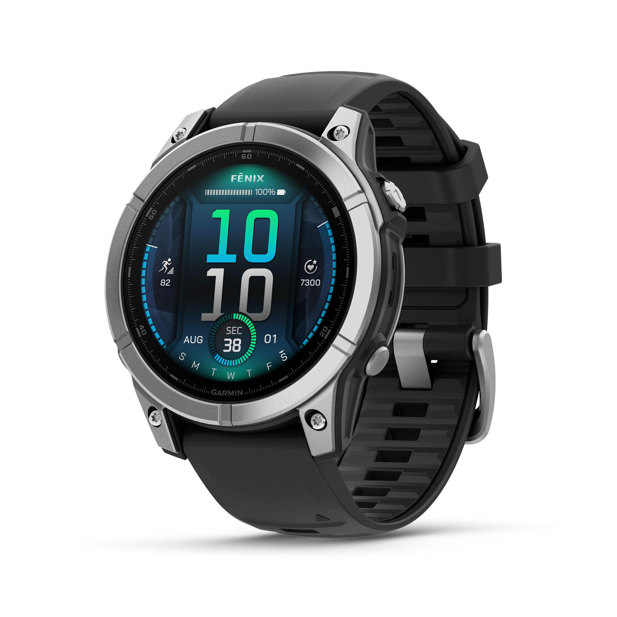 Garmin fēnix® 8 Solar, Sapphire, 51mm, DLC Titanium, Black/Pebble Gray
