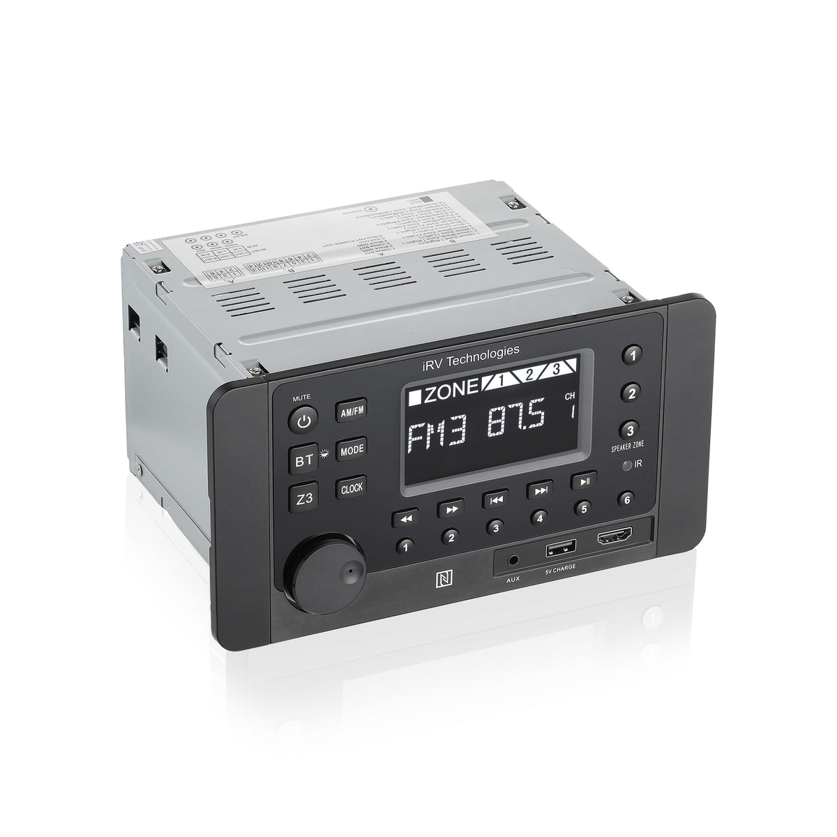 IRV Technologies 215W Mechless 3 Zones RV Radio Wall Mount Stereo - iRVHP3
