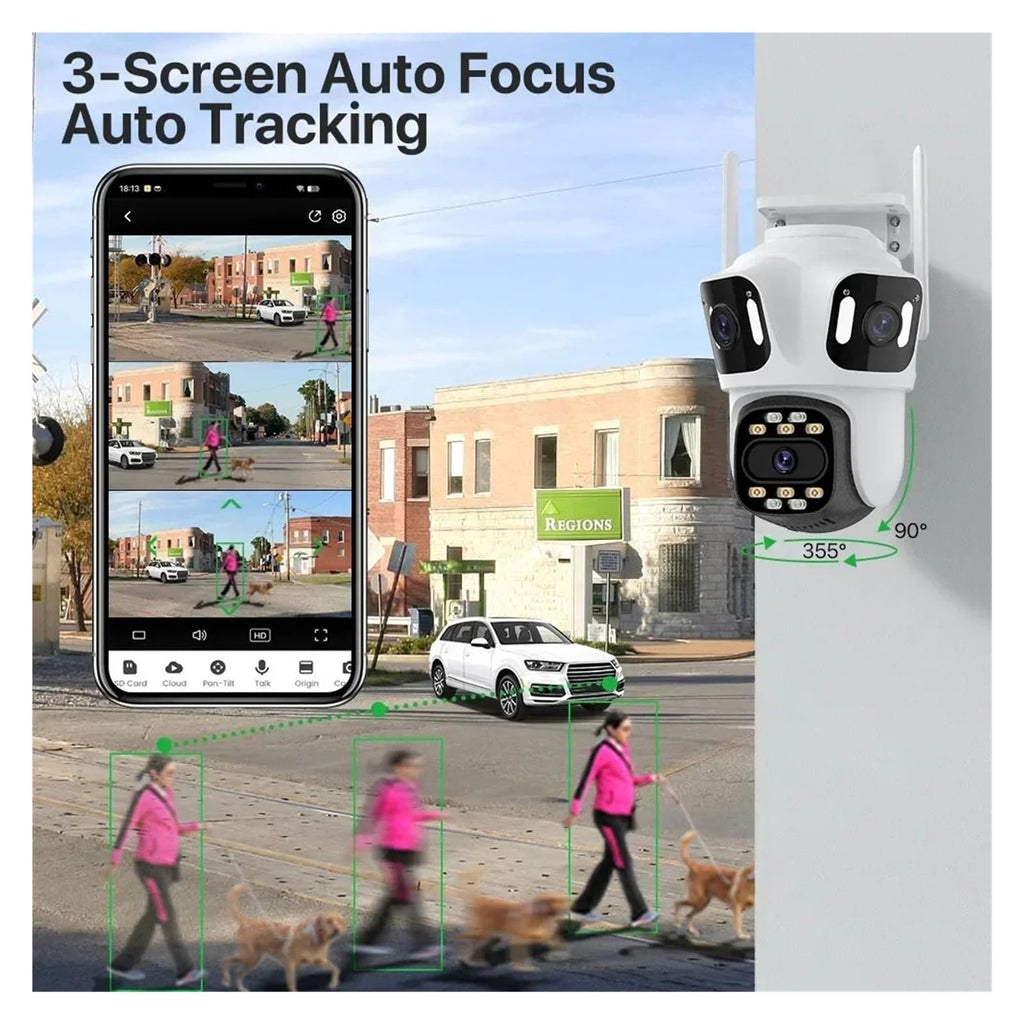 Wireless Video Surveillance Security Auto Tracking ICsee Monitor