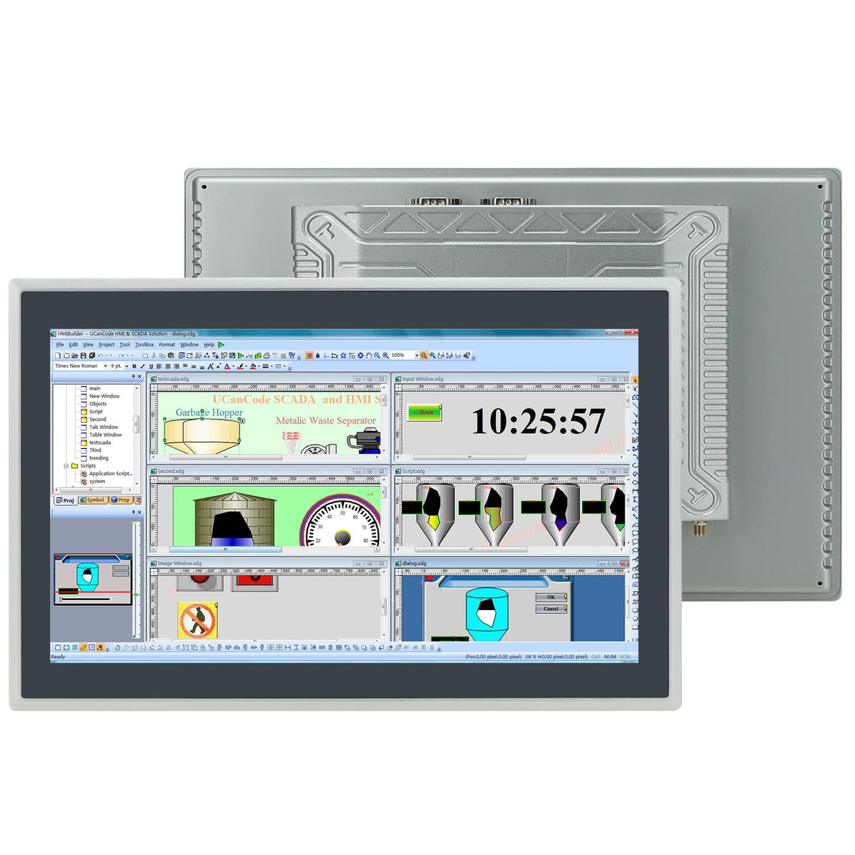 15.6-Inch Industrial Embedded Panel PC, Ratio 16:9 Multi-Touchscreen-Monitor,Industrial Touch Screen Panel Computer,WiFi & Built-in Speakers,IP65 Front,Win 10 I5 RAM 8G+256G SSD