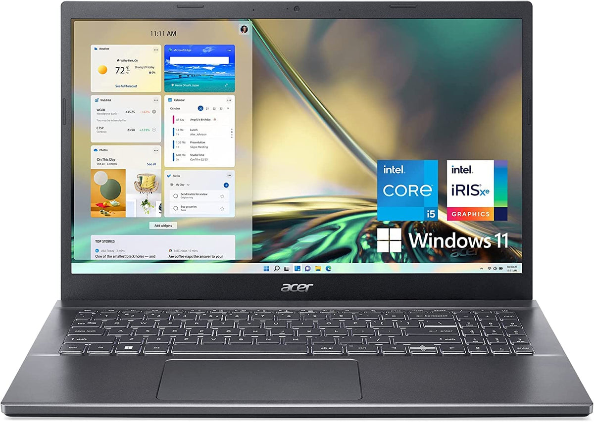 Acer 2024 Aspire 5 15 Laptop 15.6" FHD LED-Backlit Intel Core i5-1240P 12-Core NVIDIA GeForce RTX 2050 64GB DDR4 8TB SSD Wi-Fi 6 Windows 11 Home Backlit Keyboard Fingerprint Reader Thunderbolt 4