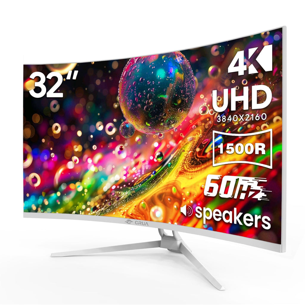 CRUA 49" DQHD 165Hz Ultrawide Curved Gaming Monitor, 1500R, FreeSync, Black