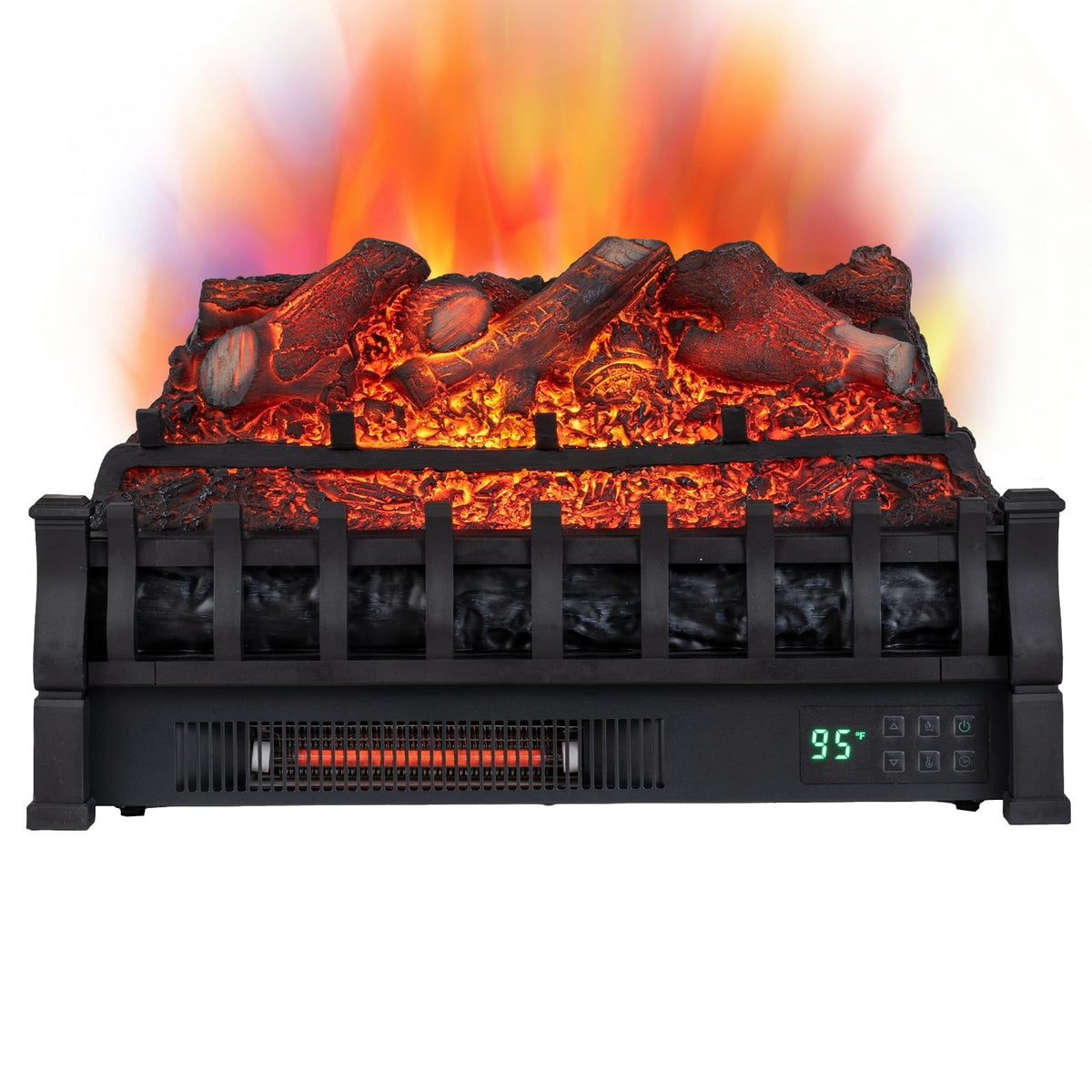 Tangkula 26" Smart Electric Fireplace, Compatible with Alexa, WiFi Enabled