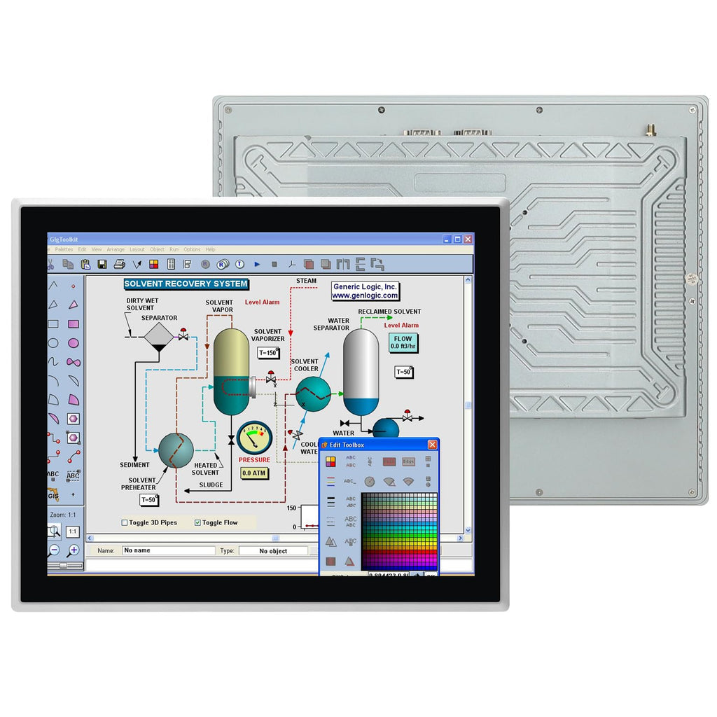 15.6-Inch Industrial Embedded Panel PC, Ratio 16:9 Multi-Touchscreen-Monitor,Industrial Touch Screen Panel Computer,WiFi & Built-in Speakers,IP65 Front,Win 10 I5 RAM 8G+256G SSD