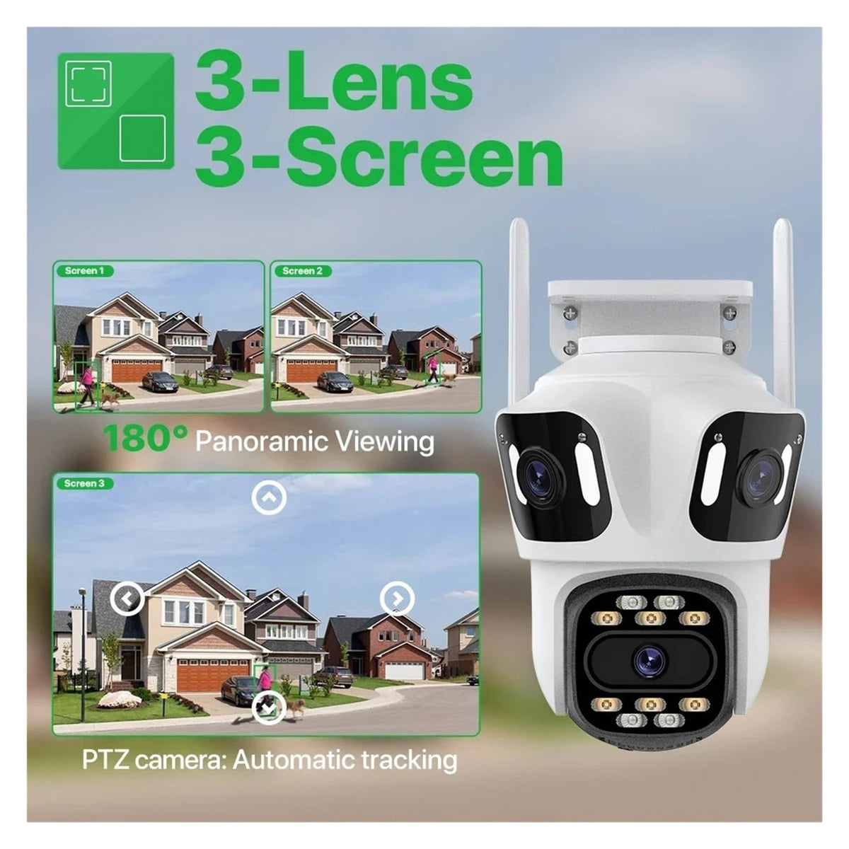 Wireless Video Surveillance Security Auto Tracking ICsee Monitor