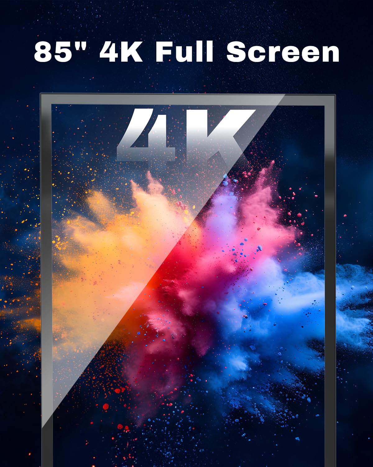 Digital Signage Display, 75-inch Full Screen, 4K UHD 2160P Kiosk