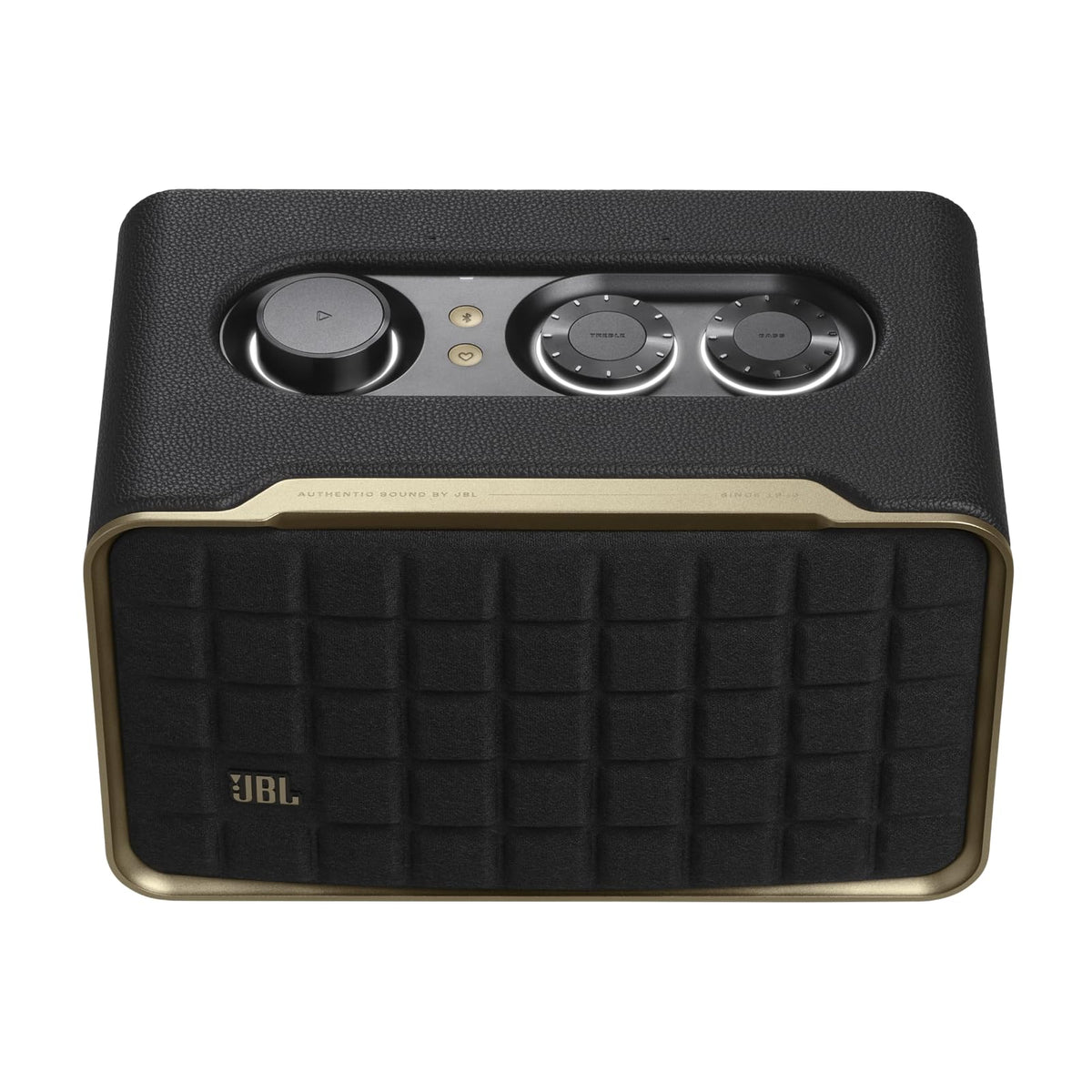 JBL Authentics 200 - Retro Style Smart Home Speaker with Built in Wi-Fi, Bluetooth and Voice Assistants, Alexa and Google Assistant, Multi-Room Playback, Automatic self tuning