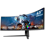 Gawfolk 45 inch Ultra-Wide Curved Gaming 240Hz PC Monitor, DQHD Screen