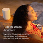Denon Home 200 Speaker, Wireless Smart Speaker with Stereo Sound, Stone