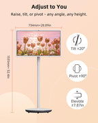 KTC MEGAPAD 32 Inch 4K Smart Portable Touchscreen TV on Wheels, A32Q7S