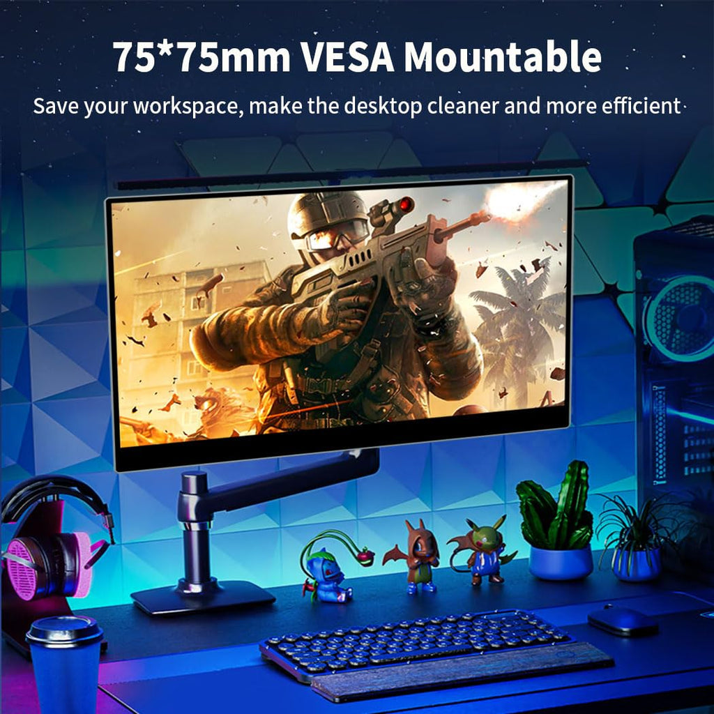 17.3" 4K Portable Monitor Touchscreen, 120Hz UHD Gaming Display 3840x2160 with MPP Stylus Support, 100% DCI-P3, HDMI 2.1 USB-C, VESA External Screen for Laptop Console PC