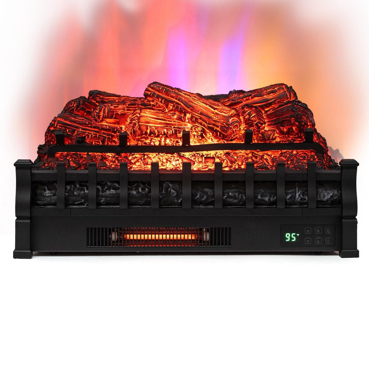 Tangkula 26" Smart Electric Fireplace, Compatible with Alexa, WiFi Enabled