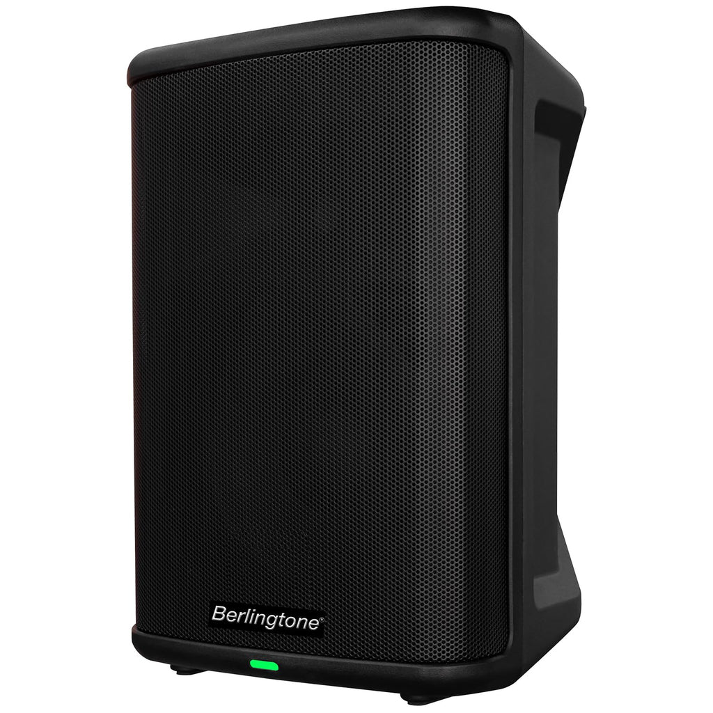 8-Inch 500W Powered PA Speaker System with Bluetooth, Wireless Portable Loud DJ Speaker, TWS, Mic/Guitar Connect, Built-in Rechargeable Battery for Mobile DJ Party Musicians Church Karaoke