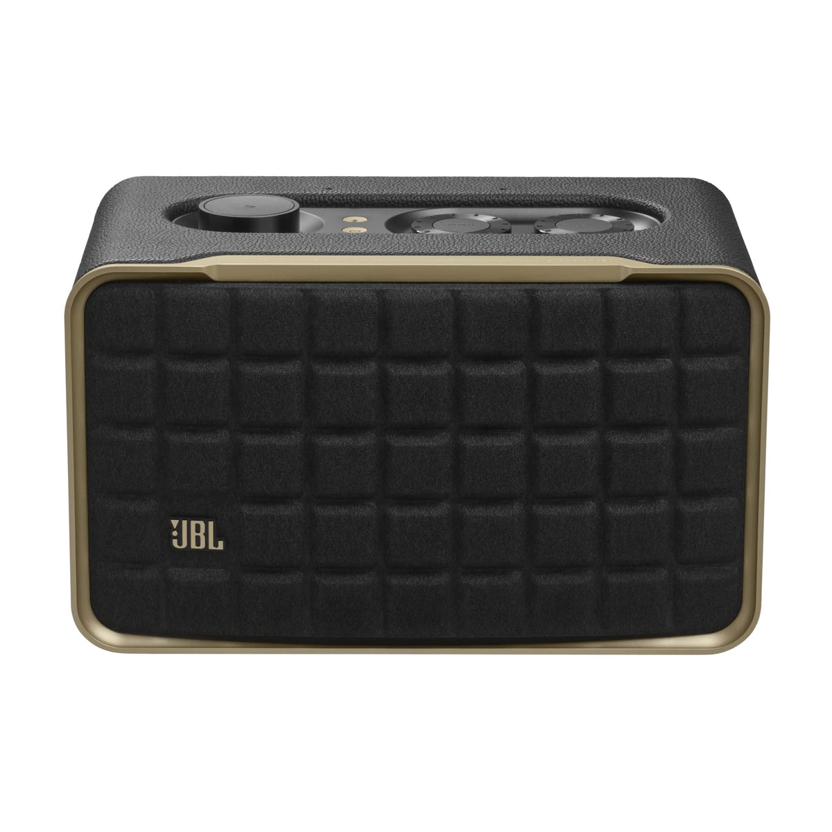 JBL Authentics 200 - Retro Style Smart Home Speaker with Built in Wi-Fi, Bluetooth and Voice Assistants, Alexa and Google Assistant, Multi-Room Playback, Automatic self tuning
