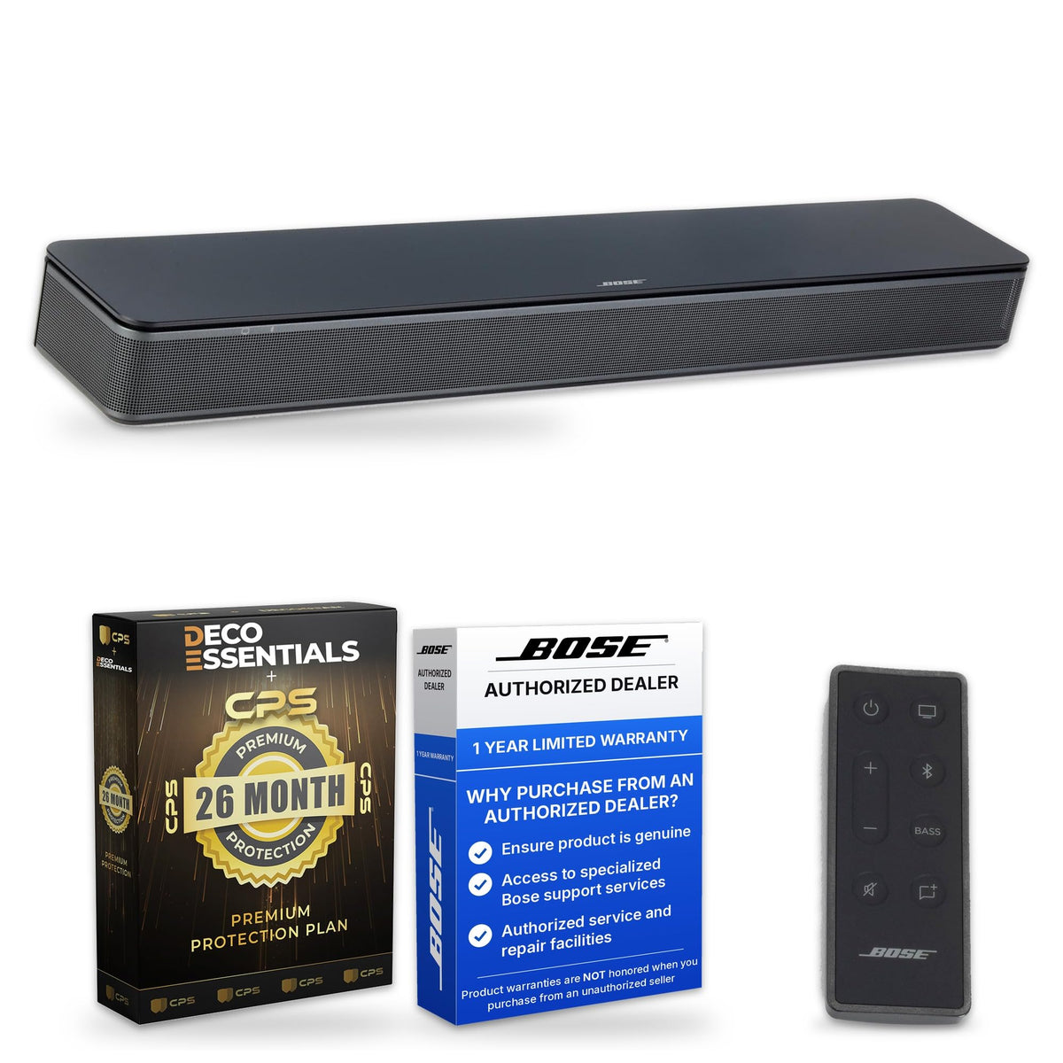 Bose TV Speaker All-in-One Soundbar with Bluetooth and HDMI-ARC Bundle