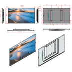49inch Digital Signage Display, 4K 2500nits High Brightness Digital Signage