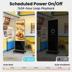 65" Touch Digital Signage Display Kiosk Floor Stand Advertising