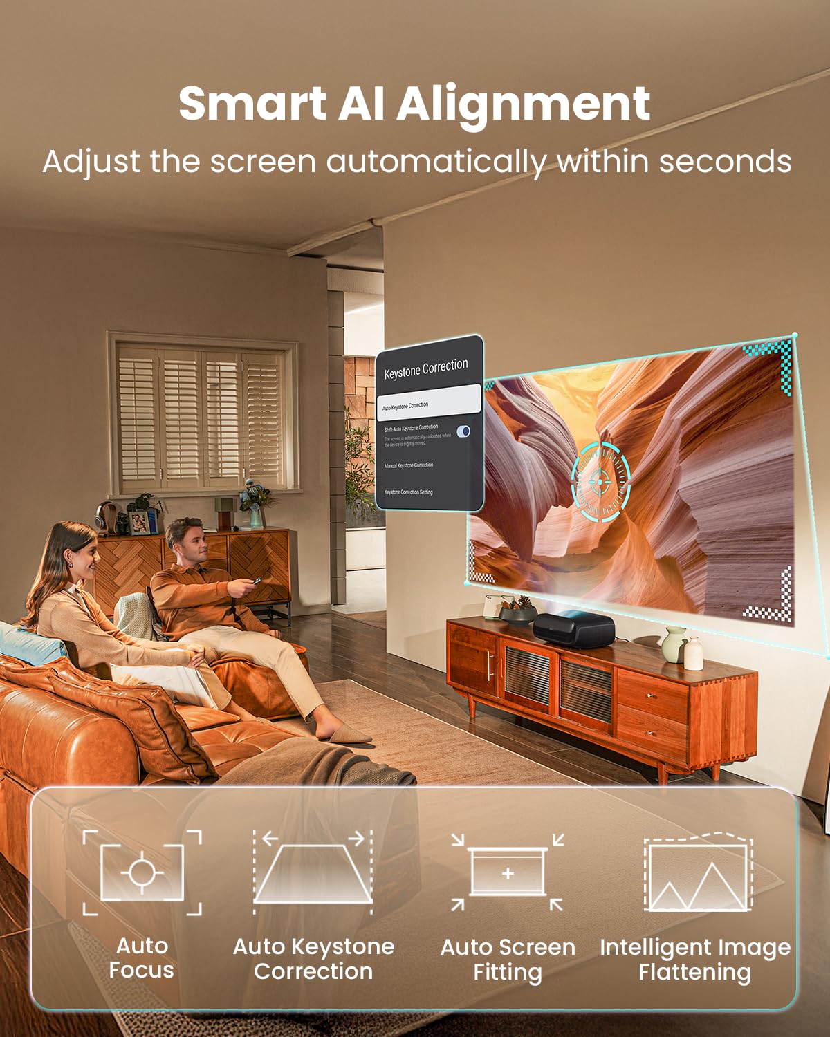 JMGO O2S Ultra 4K Ultra Short Throw Triple Laser Projector 3600 ISO Lumen