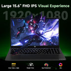 NIMO 15.6'' IPS FHD AI Laptop, AMD Ryzen 7 7735HS 64GB DDR5 RAM 2TB SSD