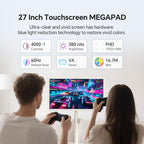 KTC MEGAPAD 27" FHD Touchscreen Portable TV Touchscreen Monitor Android 14
