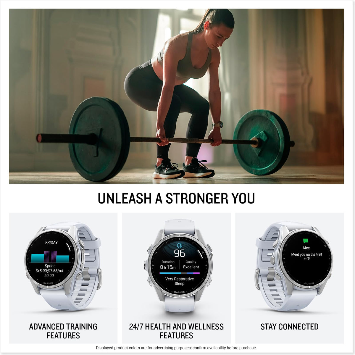Garmin fēnix® 8, 43mm, Whitestone