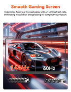 HotYeah 16" 2.5K 144Hz Portable Gaming Monitor, 2560x1600 QHD 125% sRGB