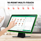21.5-inch Android 11 Tablet with Touchscreen,Capacitive Multi Touch Screen POS Monitor,WiFi & BT,Built-in Speaker,5Mp Front Camera,RK3568 4GB RAM 32GB ROM,for Restaurant,Bar,Gym,No Battery