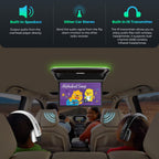 XTRONS 14 Inch Flip-Down Car Overhead Player with HDMI, Built-in Speaker
