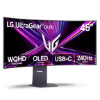 LG 34GX900A-B 34-Inch Ultragear WQHD (3440 x 1440) OLED Curved Gaming Monitor, 240Hz, 0.03ms, NVIDIA G-Sync, VESA DisplayHDR True Black 400, HDMI 2.1, DisplayPort, USB Type-C PD 65W, Black