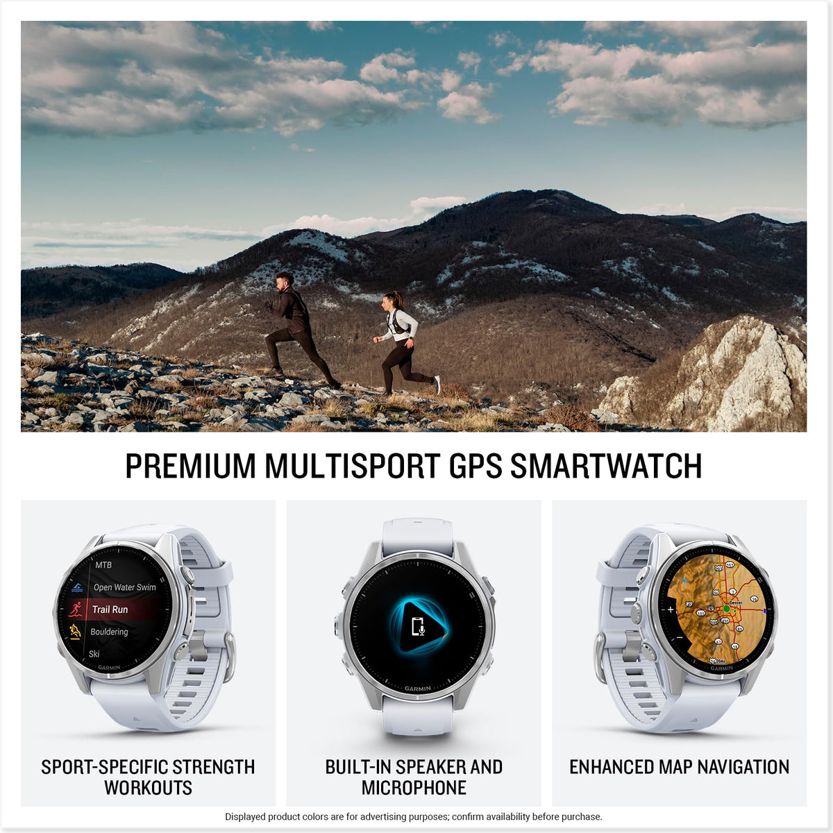 Garmin fēnix® 8, 43mm, Whitestone