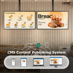 43 inch Wall Mount Digital Signage, FHD Touchscreen 43" Monitor Android 14
