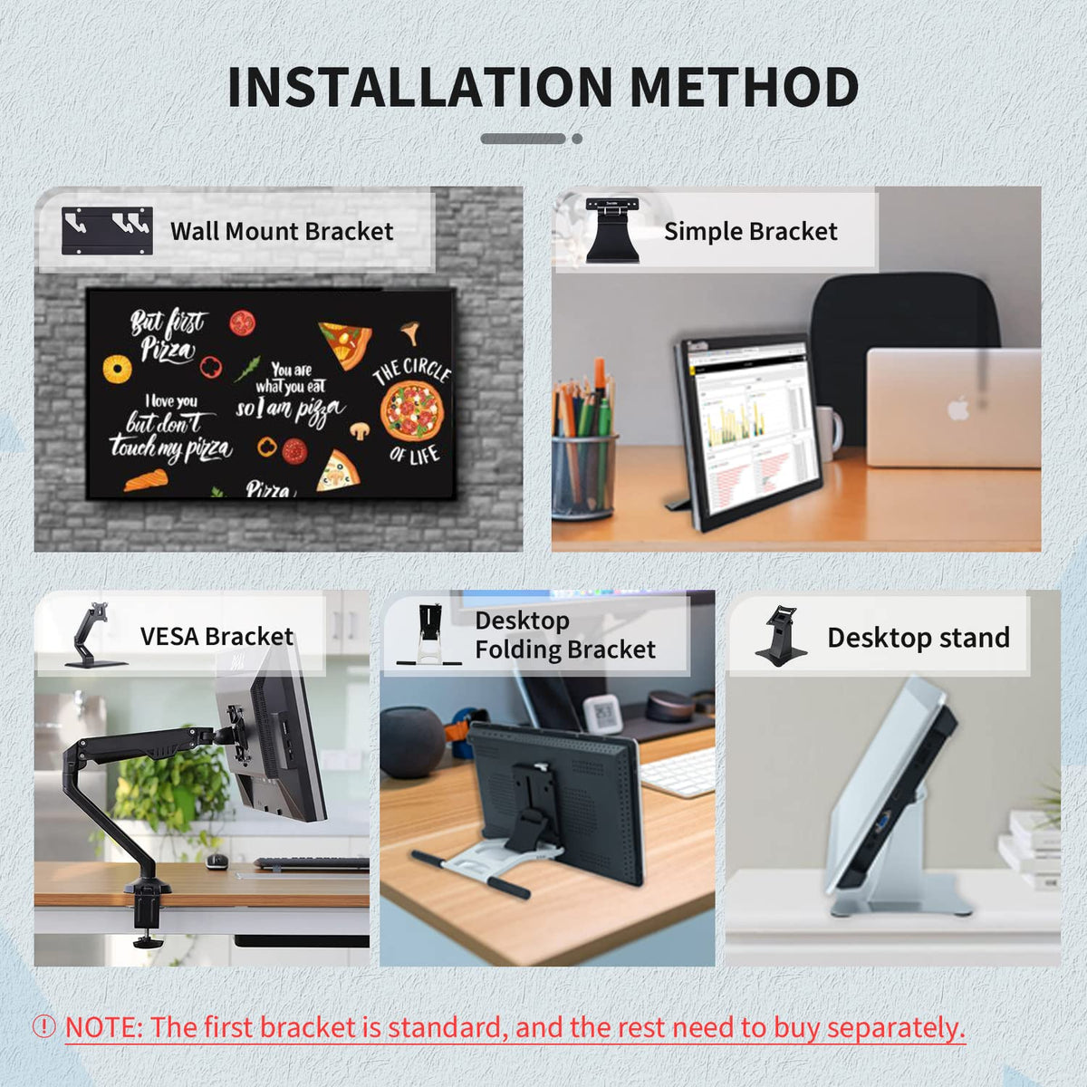 23.8 inch Touch Screen PC Monitor, Intel i7, 8GB RAM, 512G SSD, 16:9 FHD 1080P, Win-11 Pro, Smart Board for Classroom, Meeting & Game, USB, VGA & HD-MI Monitor