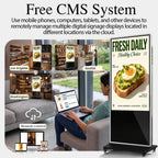 65" Touch Digital Signage Display Kiosk Floor Stand Advertising