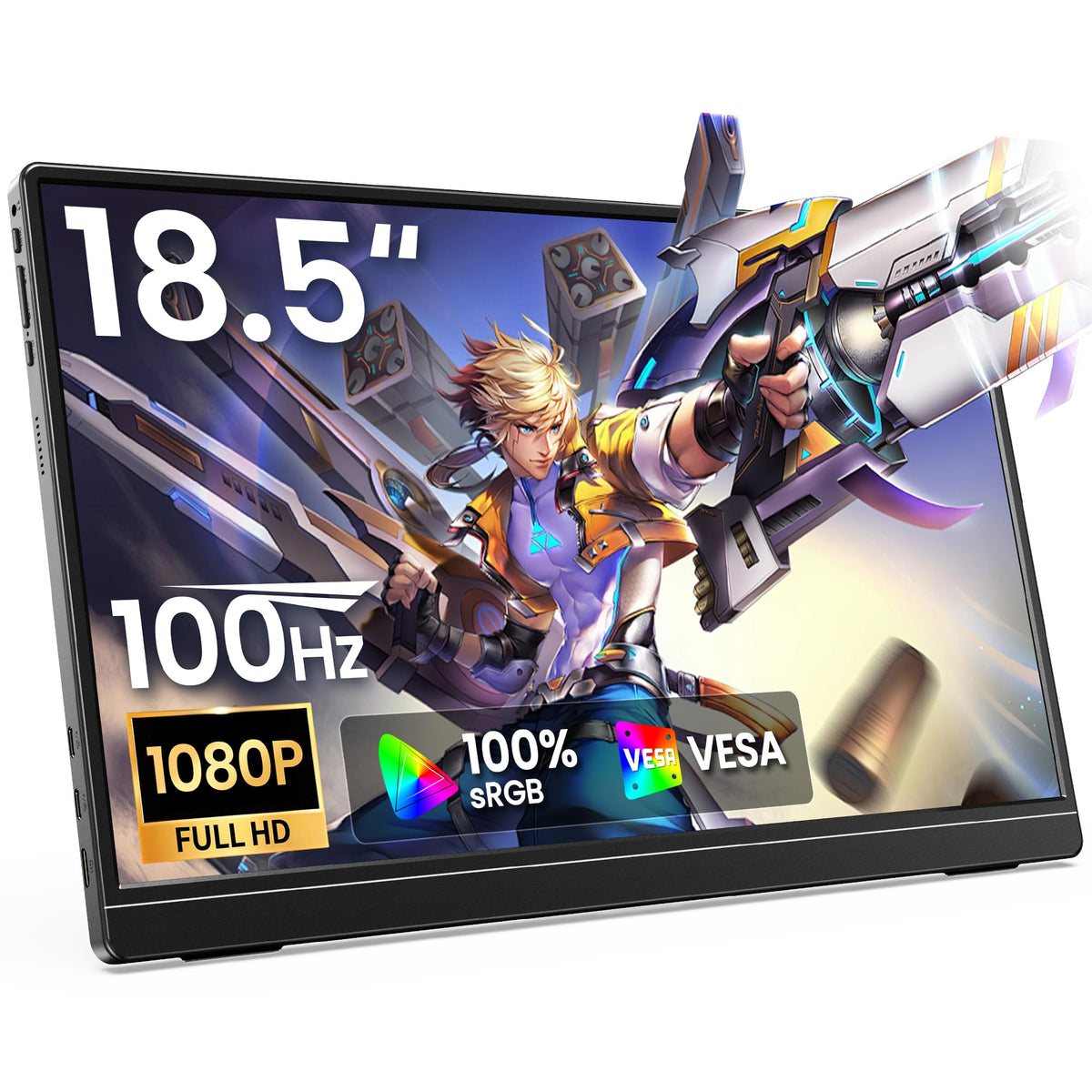Anyuse 17.3" FHD 144Hz IPS USB-C HDMI Portable Monitor