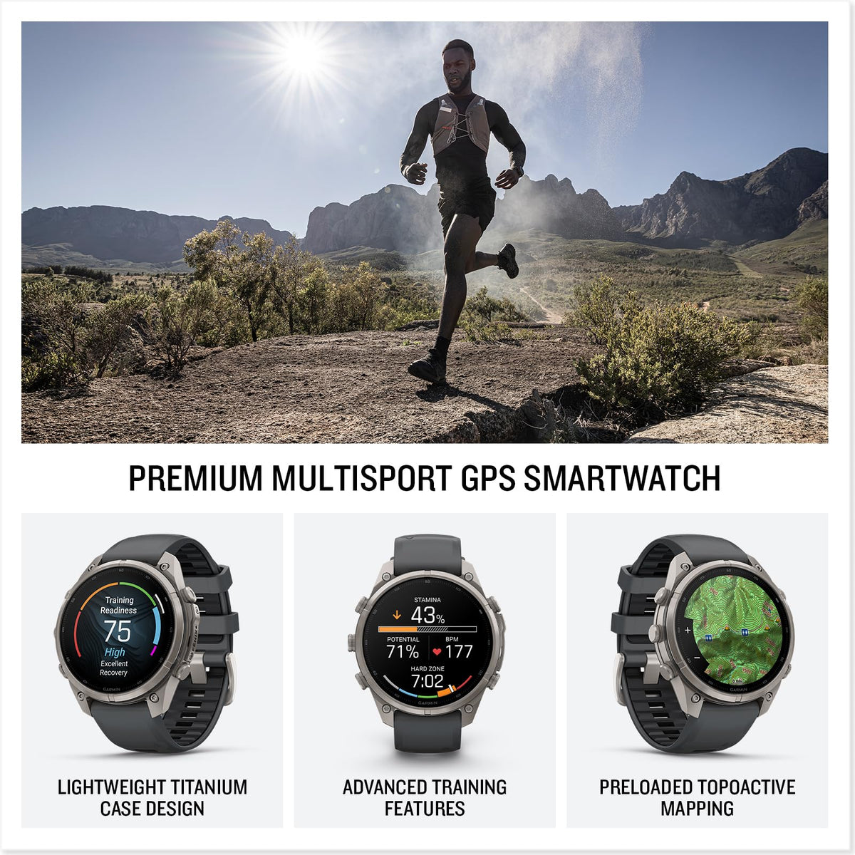 Garmin fenix 9 Pro (Graphite/Black, 47mm) GPS Watch Gift Box