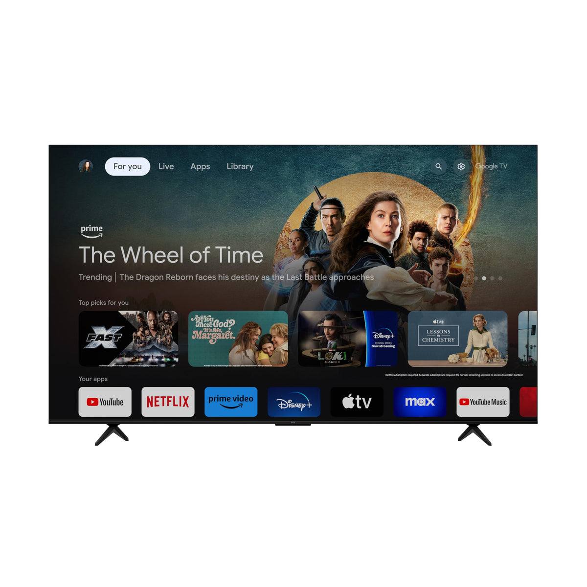 TCL 85-Inch Class S5 4K UHD LED Smart TV with Google TV (85S551G, 2024 Model), Google Assistant Built-in with Voice Remote, Compatible with Alexa, Streaming Television