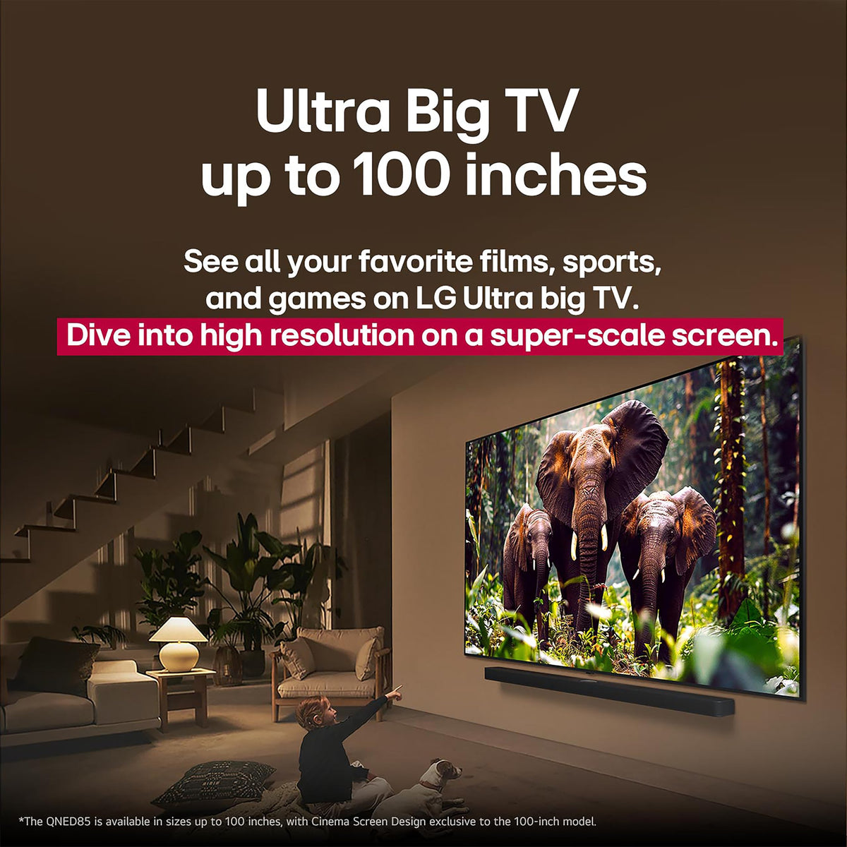 LG 55-Inch QNED evo AI 4K QNED85A Series Mini LED Smart TV, 2025 Model