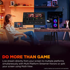 HP OMEN 31.5 inch UHD 144Hz Smart Gaming Monitor, 4K UHD Display (3840 x 2160), IPS Panel Technology, VESA DisplayHDR 400, 1ms GtG (with Overdrive), NVIDIA G-SYNC Compatible, Black, OMEN 32x (2025)