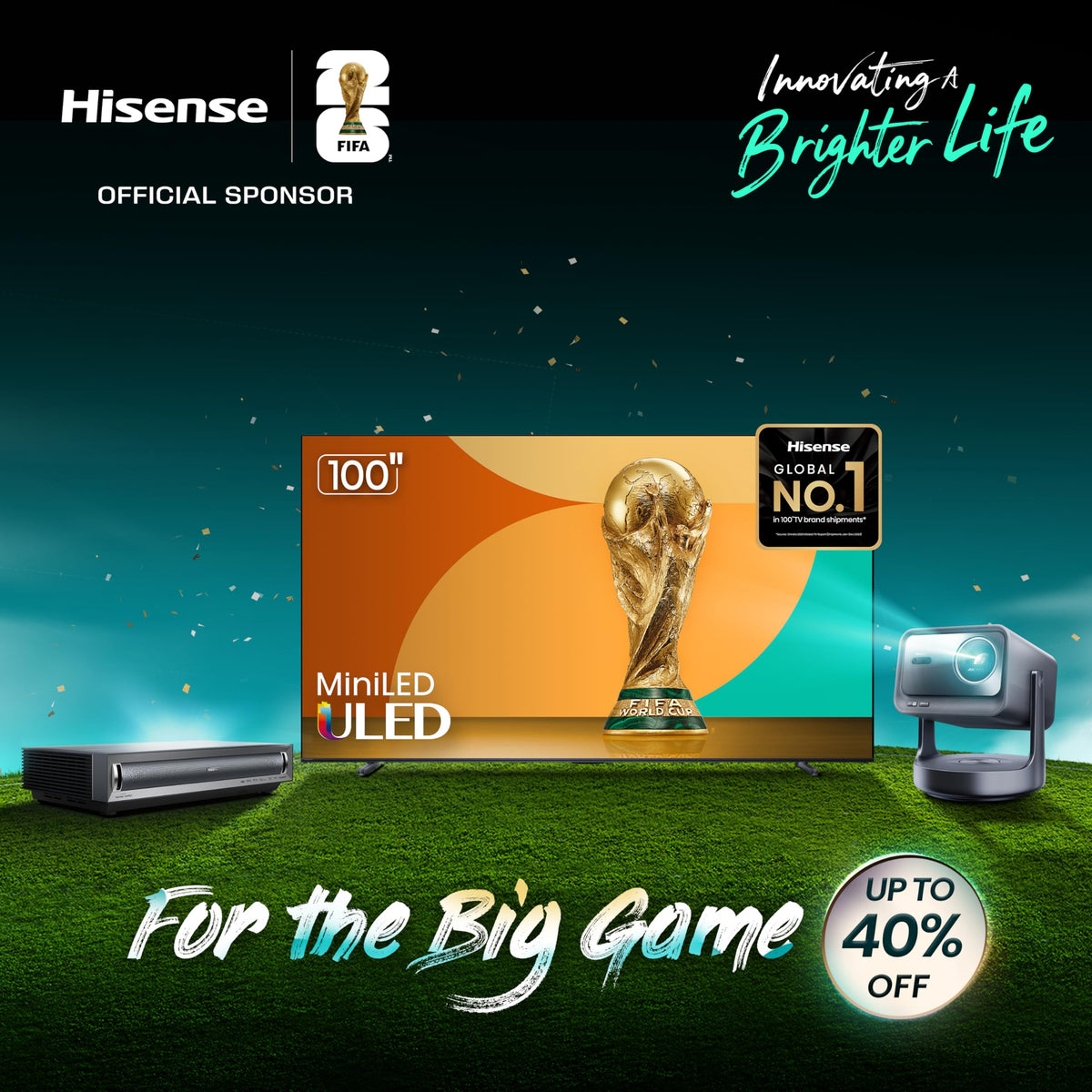 Hisense 50" Class U6HF Series (50U6HF, 2025) ULED 4K UHD Smart Fire TV, Voice Remote with Alexa, QLED, Full Array Local Dimming, Dolby Vision, HDR 10+, Quantum Dot for Enhanced Color, Game Mode Plus