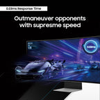 Samsung 34' Odyssey G85SB Series QD-OLED Ultra WQHD Curved Gaming Monitor, 175Hz, 0.03ms, DisplayHDR True Black 400, AMD FreeSync Premium Pro, Advanced Game Streaming, LS34BG850SNXZA