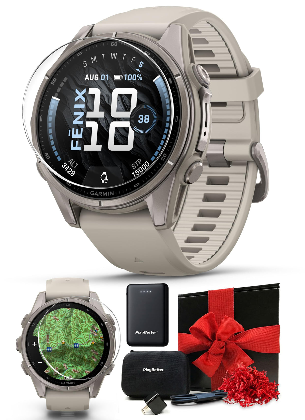 Garmin fenix 9 Pro (Graphite/Black, 47mm) GPS Watch Gift Box