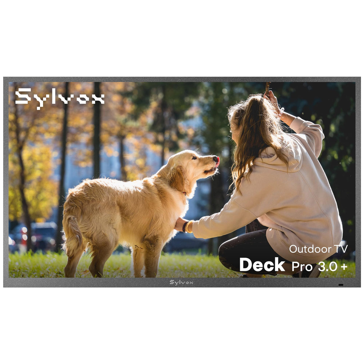 SYLVOX 65" Outdoor TV with Wall Mount, Anti‑Glare, Dolby Atmos, Google TV