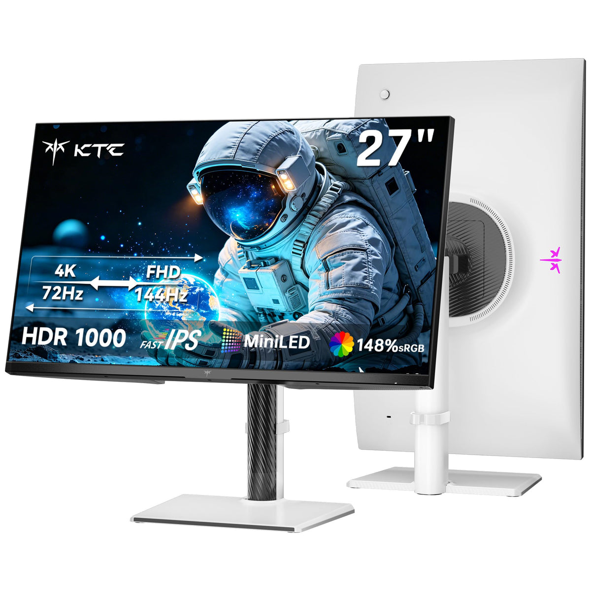 KTC 24 Inch Gaming Monitor 180Hz - 1440P Computer Monitors, Fast IPS H24T7