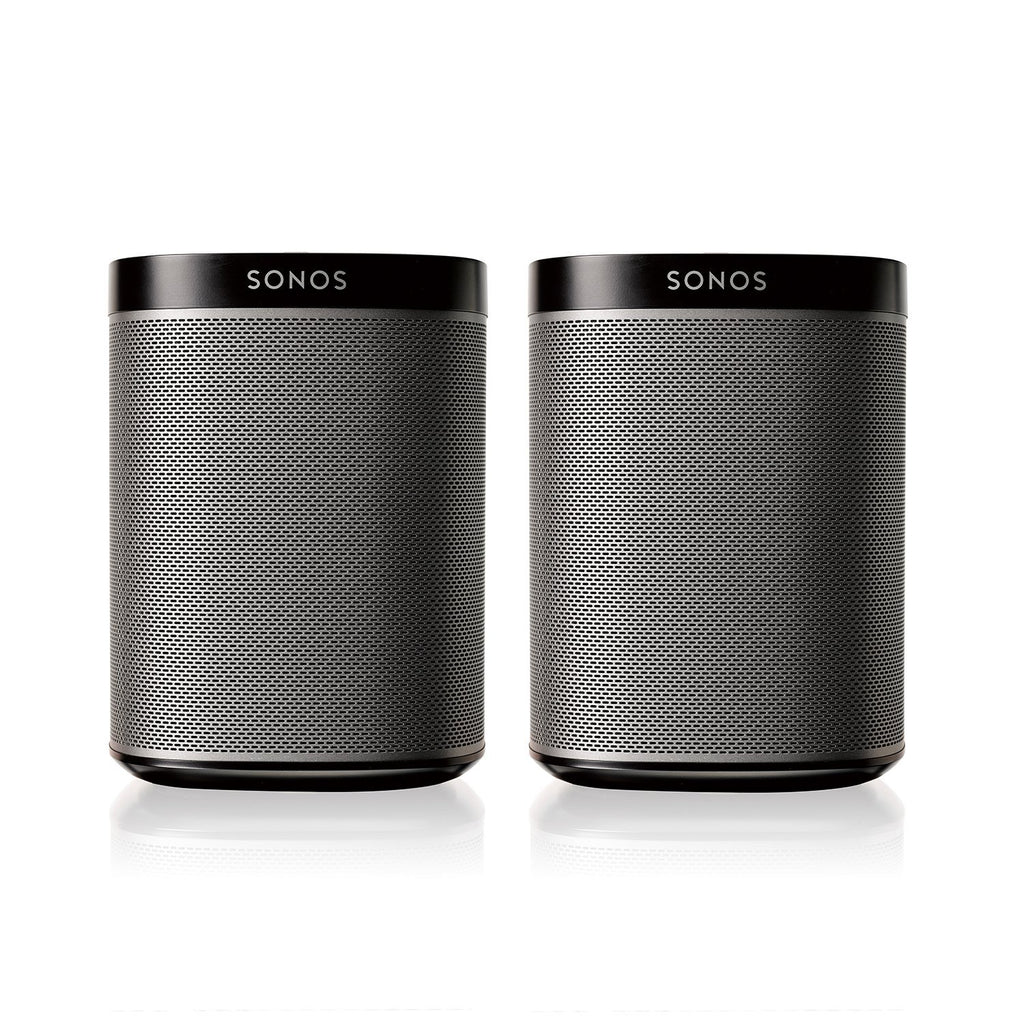 SONOS Play:1 2-Room Streaming Music Starter Set Bundle (Black) (Renewed)