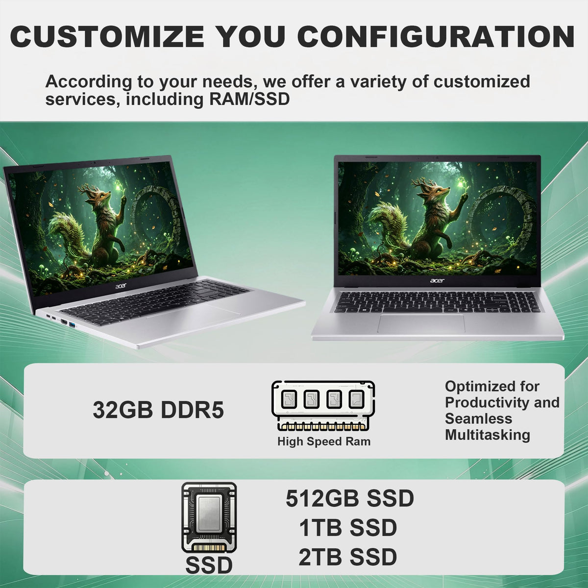 Delca Acer Aspire 15 AI Business Laptop | 15.6" FHD IPS Touchscreen | Intel 10-core Core i7-13620H | 32GB DDR5 512GB/1TB/2TB SSD | Camera USB-C Long Battery Life Customized Laptop Wi-Fi 6 Win 11