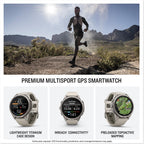 Garmin fenix 9 Pro inReach (Fog Gray/Sandstone, 43mm) GPS Watch Gift Box