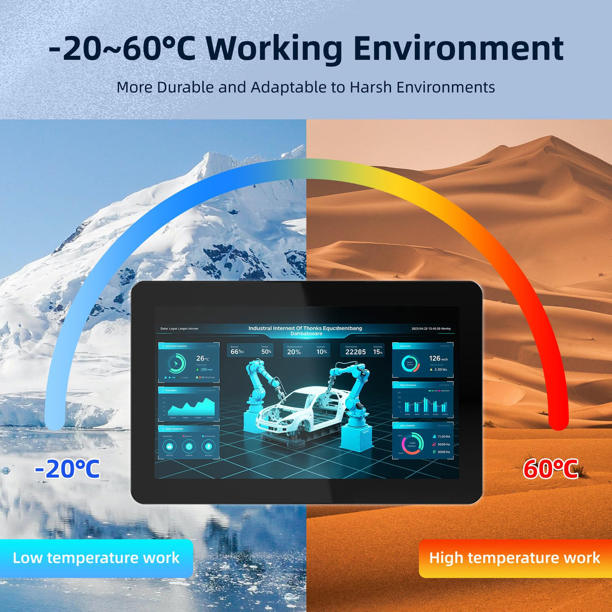 18.5" Fanless Industrial Panel PC,All-in-One Touchscreen Computer